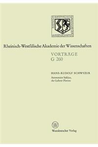 Ammonios Sakkas, Der Lehrer Plotins: 261. Sitzung Am 25. November 1981 in Düsseldorf