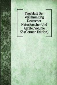 Tageblatt Der Versammlung Deutscher Naturforscher Und Aerzte, Volume 53 (German Edition)