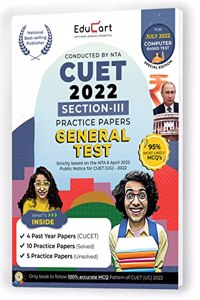 Educart Nta Cuet General Test Section III Practice Papers 2023