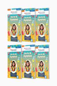Oswaal One For All Olympiad Previous Years' Solved Papers Class 7 (Set of 6 Books) Maths, English, Science, Reasoning, Cyber & General Knowledge (For 2025 Exam)