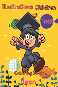 illustrations Children Coloring Book teen