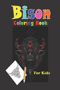 Bison Coloring Book For Kids