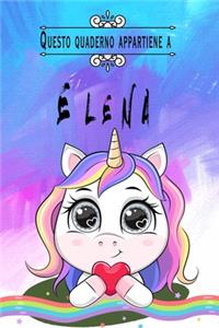 Questo quaderno appartiene a Elena