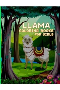 llama coloring books for girls