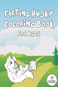 Farting Husky Coloring Book