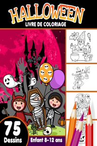 Halloween livre de coloriage enfant 8-12 ans