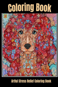 Artful stress relief coloring book
