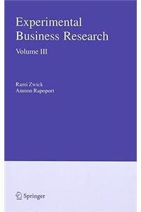 Experimental Business Research, Volume 3