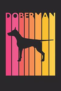 Vintage Doberman Notebook - Gift for Doberman Lovers - Doberman Journal