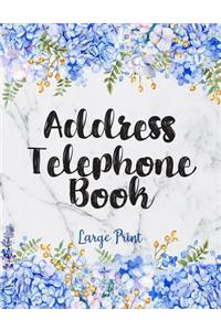 Address Telephone Book Large Print
