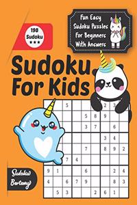 Suduko For Kids Fun Easy Sudoku Puzzles For Beginners With Answers
