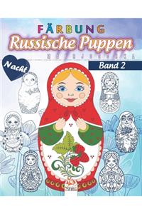 Russische Puppen färben 2 - Matrjoschka - Nacht