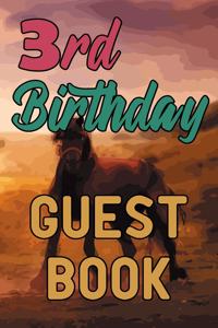3rd Birthday Guest Book