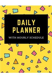 Daily Planner with Hourly Schedule