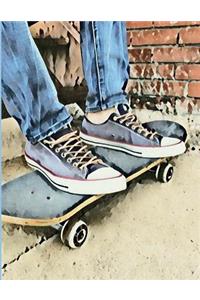 Skateboard Sketchbook and Journal Notebook Combo