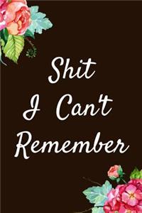 Shit I Can't Remember
