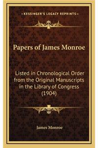 Papers of James Monroe