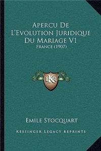 Apercu De L'Evolution Juridique Du Mariage V1