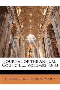 Journal of the Annual Council ..., Volumes 80-83