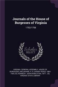 Journals of the House of Burgesses of Virginia