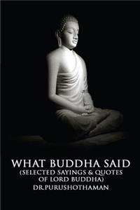 What Buddha Said