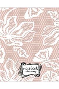 Lace Texture Notebook