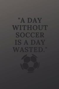 A day without soccer is a day wasted