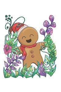 Christmas Gingerbread Man Jungle Notebook