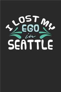 I lost my ego in Seattle: 6x9 - notebook - dot grid - city of birth