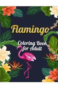 Flamingo Coloring Book for Adult