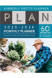 5 year monthly planner 2020-2024