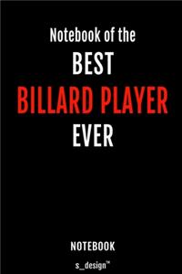 Notebook for Billard Players / Billard Player