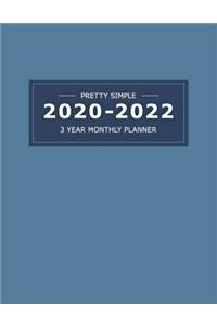 2020 2022 3 Year Monthly Planner