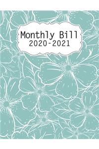 2020-2021 Monthly Bill