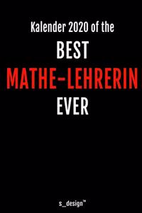 Kalender 2020 für Mathe-Lehrer / Mathe-Lehrerin