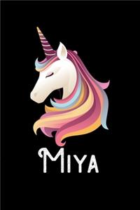 Miya: Personalized Custom Name Unicorn Themed Monthly 2020 Planner (Calendar, To Do List, Monthly Budget, Grocery List, Yearly Financial Goals) Gift for G