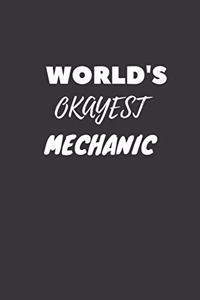 World's Okayest Mechanic Notebook