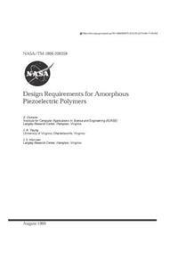 Design Requirements for Amorphous Piezoelectric Polymers