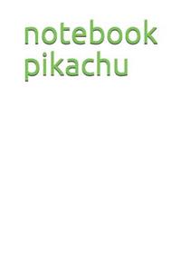 Notebook Pikachu