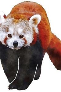 Red Panda Watercolor Journal