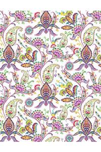 My Big Fat Bullet Journal Paisley Pattern on White