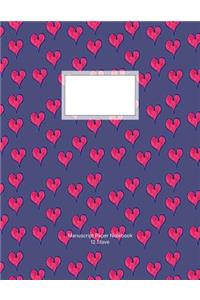 Manuscript Paper Notebook