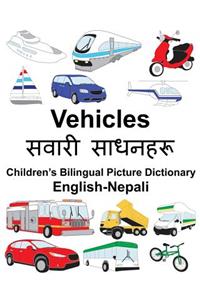 English-Nepali Vehicles Children's Bilingual Picture Dictionary