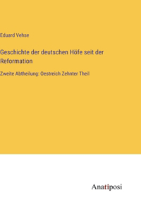 Geschichte der deutschen Höfe seit der Reformation