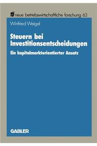 Steuern Bei Investitionsentscheidungen