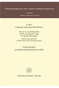 Untersuchungen zur Wasserstoffversprödung von Stahl