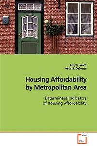 Housing Affordability by Metropolitan Area Determinant Indicators of Housing Affordability