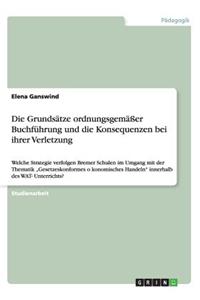 Grundsätze ordnungsgemäßer Buchführung und die Konsequenzen bei ihrer Verletzung: Welche Strategie verfolgen Bremer Schulen im Umgang mit der Thematik "Gesetzeskonformes o&#776;konomisches Handeln" innerhalb des WAT- Unterrichts?