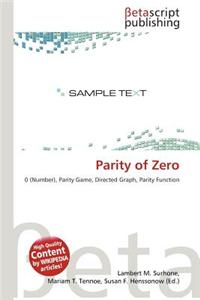 Parity of Zero