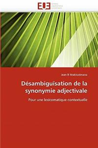 D�sambigu�sation de la Synonymie Adjectivale